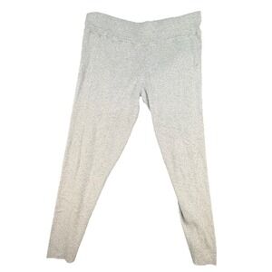 Tommy john Womens Joggers 2xl Grey ribbed knit winter casual layering